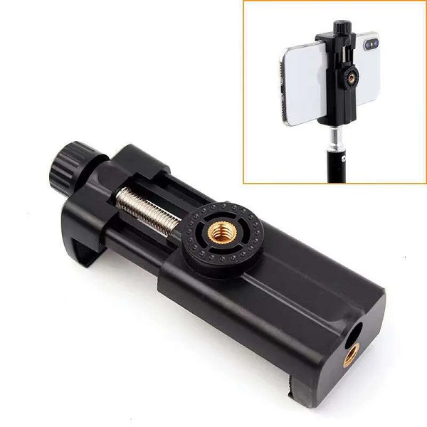 Two-hole Phone Holder for Tripod Mount Adapter Mobile Phone Tripe 1