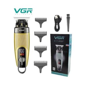 VGR V-975 Professional Rechargeable Cordless Pro Self Haircut Clipper Beard Trimmer with Digital Display
