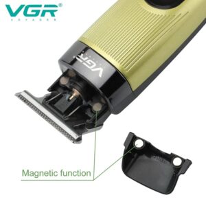 VGR V-975 Professional Rechargeable Cordless Pro Self Haircut Clipper Beard Trimmer with Digital Display - Image 5