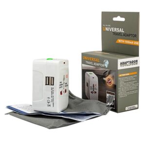 All In One Universal Travel Adapter Dual USB Ports - Image 12