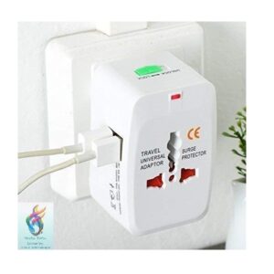All In One Universal Travel Adapter Dual USB Ports - Image 7