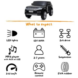 Kids Ride On Land Rover Range Rover Sport Jeep MB6112 - Image 11