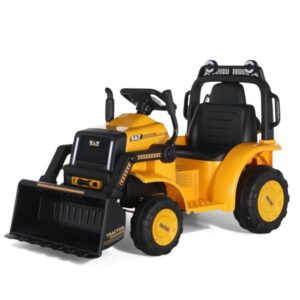 Kids Ride On Rechargeable Construction Tractor Front Loader with Dump Trailer (MB1981) - Image 1