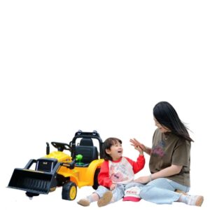Kids Ride On Rechargeable Construction Tractor Front Loader with Dump Trailer (MB1981) - Image 5
