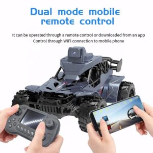 Kids Toy 2.4Ghz Alloy Remote Control Car with Real-Time FPV Camera Transmission Rock Crawler (0758) - Image 12