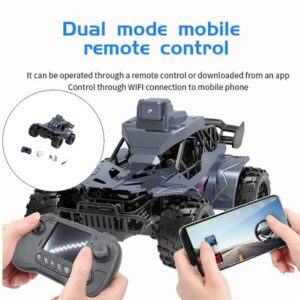 Kids Toy 2.4Ghz Alloy Remote Control Car with Real-Time FPV Camera Transmission Rock Crawler (0758) - Image 24