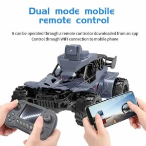 Kids Toy 2.4Ghz Alloy Remote Control Car with Real-Time FPV Camera Transmission Rock Crawler (0758) - Image 3