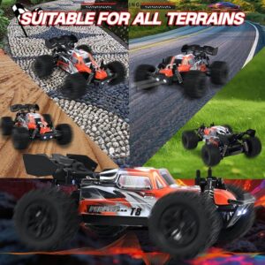 Kids Toy 1:18 Scale 2.4GHz 4WD All-Terrain RC Car Off-Road Climbing & Drift Vehicle (0744) - Image 5