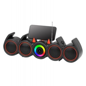 Kisonli LED-918 Music News Bluetooth Speakers Soundbar Home System With RGB Light - Image 2