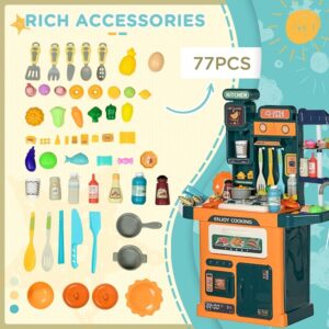 Kids Toy Pretend Play Kitchen Playset 77 Pcs (0771) - Image 15