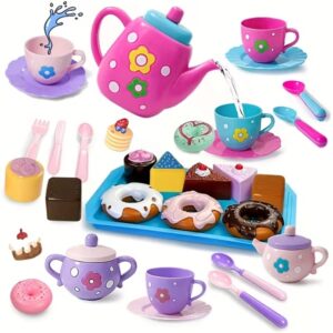 Little Girls Toy Pretend Teapot Tea Party Set (0296)