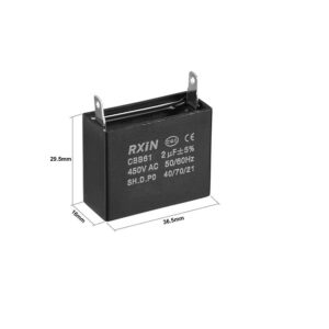 Stand Fan Capacitor 2 UF Clip Type - Image 2