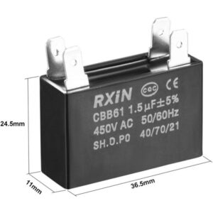 Stand Fan Capacitor with Pin 1.5UF - Image 2