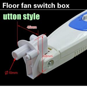 Stand Fan Plastic Full Body Set Housing with Speed Control Switch - Image 8