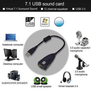 Desktop Sound Card 7.1 Virtual 12 Channel Sound Adapter - Image 4