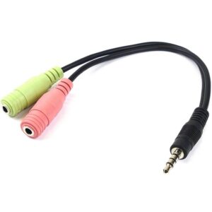 Headset Single to Dual Jack  3.5mm Jack Plug to 2x Jack - Image 2