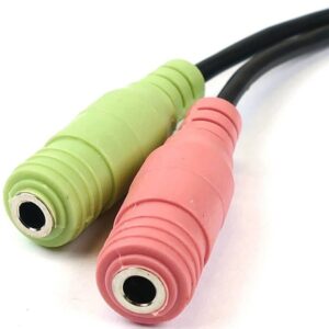 Headset Single to Dual Jack  3.5mm Jack Plug to 2x Jack - Image 4