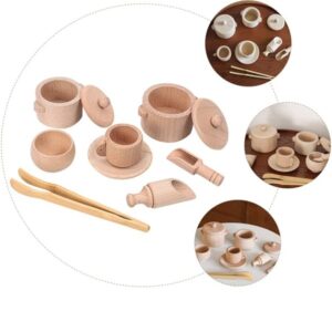 Kids Wooden Sensory Play Tea Set - Image 2