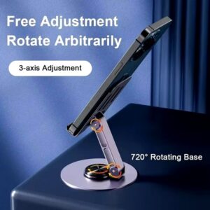 Metal Aluminum 360 Rotation Mobile Phone Holder - Image 12