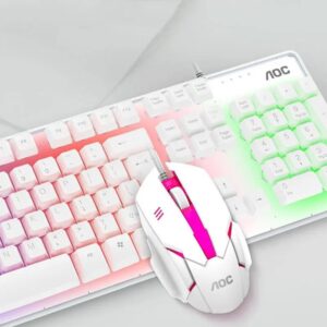 AOC KM100 Luminous Wired Keyboard And Mouse Set - Image 5