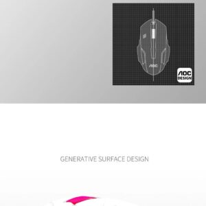 AOC KM100 Luminous Wired Keyboard And Mouse Set - Image 8