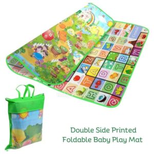 Baby Double Sided Play Floor Mat With Bag (100cm x 180cm)