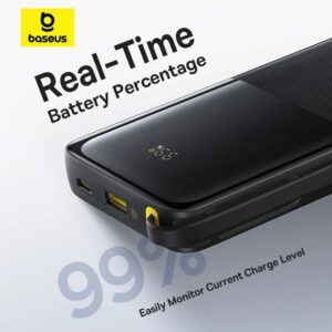 Baseus Palm 20W UK Pin Type-C Fast Charger with Type-C to Type-C 60W Cable - Image 9