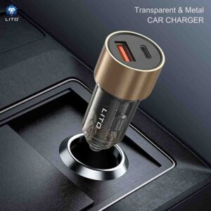 LITO IN-C04 Transparent Metal Car Charger - Image 4