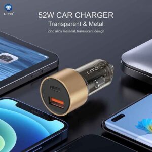 LITO IN-C04 Transparent Metal Car Charger - Image 7