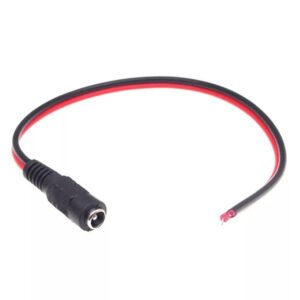 DC Base Barrel Female With Wire 5.5x2.1mm - Image 1