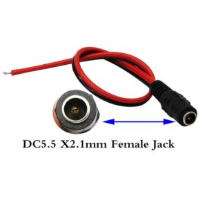 DC Base Barrel Female With Wire 5.5x2.1mm - Image 6