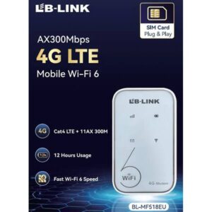 LB-Link MF518EU Portable 4G LTE Router Wi-Fi 6 Mobile Hotspot - Image 3