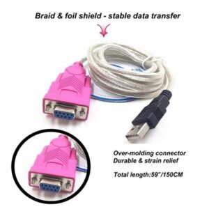 USB 2.0 to Serial RS232 9 Pin Cable Converter Adapter Male to Male - Image 10
