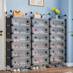 Multifunctional 3 Row 7 Layer 21 Layers Dust Proof Shoe Rack - Image 2