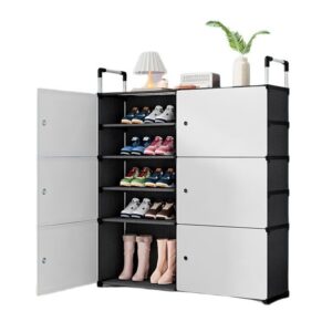 6 Door 10 Layer Dustproof Shoe Rack