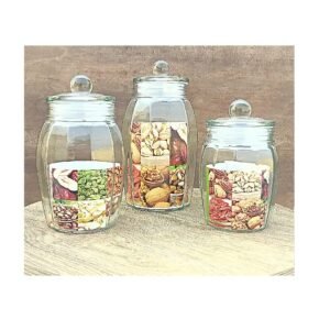 Airtight Food Storage Glass Jars with Vacuum Glass Lids - Image 2
