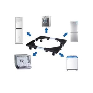 All-Purpose Heavy Quality Adjustable Mobile Appliance (Fridge, Washing Machine) Stand - Image 2
