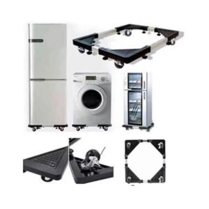 All-Purpose Heavy Quality Adjustable Mobile Appliance (Fridge, Washing Machine) Stand - Image 3