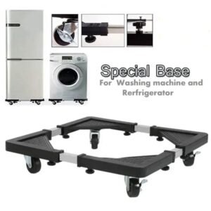 All-Purpose Heavy Quality Adjustable Mobile Appliance (Fridge, Washing Machine) Stand - Image 5
