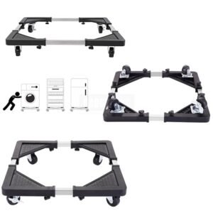 All-Purpose Heavy Quality Adjustable Mobile Appliance (Fridge, Washing Machine) Stand - Image 6