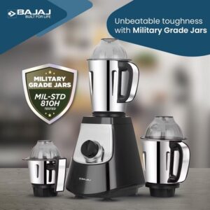 Bajaj Military Series Evoque 4 Jar 1000W Mixer Grinder - Image 3