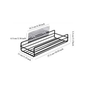 Bathroom, Kitchen Adhesive Rectangle Storage Shelf - Image 3