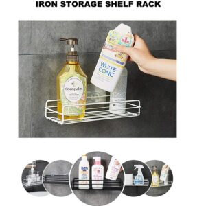 Bathroom, Kitchen Adhesive Rectangle Storage Shelf - Image 5