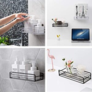 Bathroom, Kitchen Adhesive Rectangle Storage Shelf - Image 7