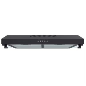 Black Slim Exhaust Range Cooker Hood (Filter Model) 60cm