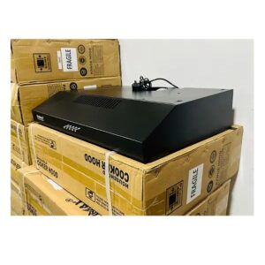 Black Slim Exhaust Range Cooker Hood (Filter Model) 60cm - Image 2