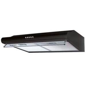 Black Slim Exhaust Range Cooker Hood (Filter Model) 60cm - Image 4