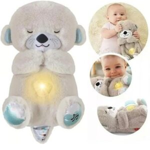 Bear Plush Toy with Gentle Breathing Motion and Glow (L-13CM & H-32CM)