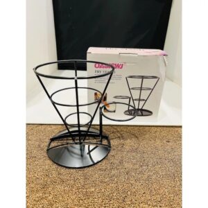 Cone French Fry Holder with Sauce Cup Condiment Holder - Image 4