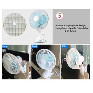 Cyber 2 In 1 Clip And Table Fan 20W CYCF-889 Blue With White Oscillating - Image 7